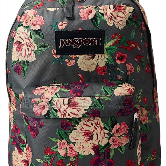 SOLD Jansport Grey Bouquet Backpack - Picture 2 of 3